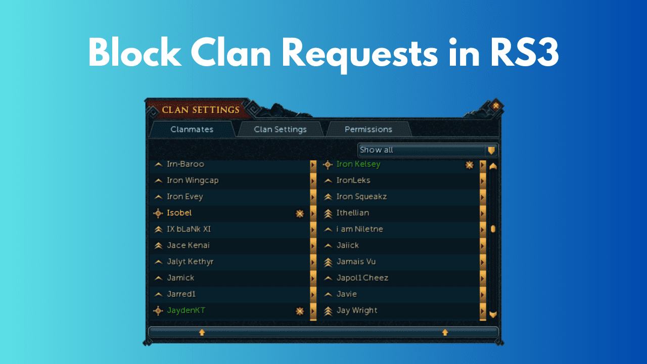 How to Block Clan Requests in RS3: A Comprehensive Guide infocravings.com